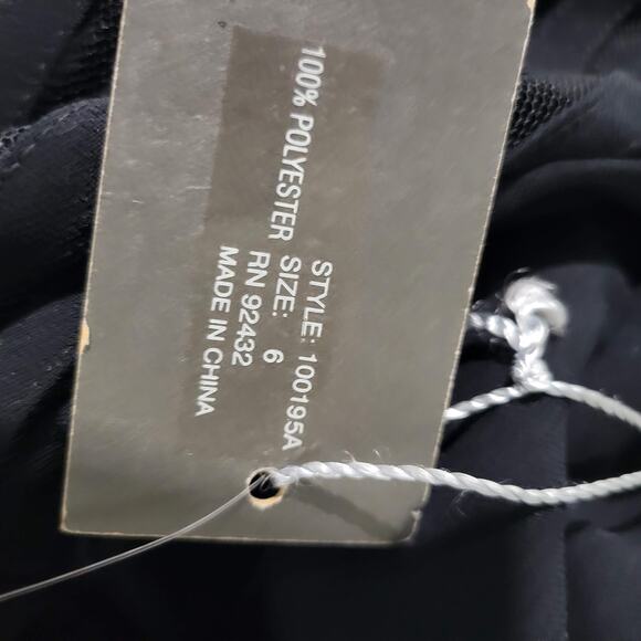 Kay Unger Romper Black Pleated Short Mesh Tailored Sheer Striped Wide Leg Size 6 - Picture 16 of 16